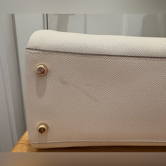 Coach Mini Darcy Carry All Bag With Wristlet Gold Chalk Color. Set! - Picture 8 of 11